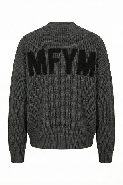 MFYM CHARCOAL SIGNATURE KNIT