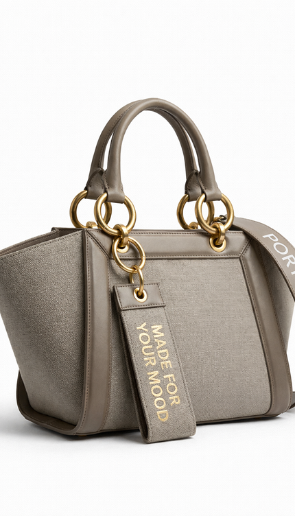 The P|M Sculpt Winged Tote - Taupe & Sand Edition