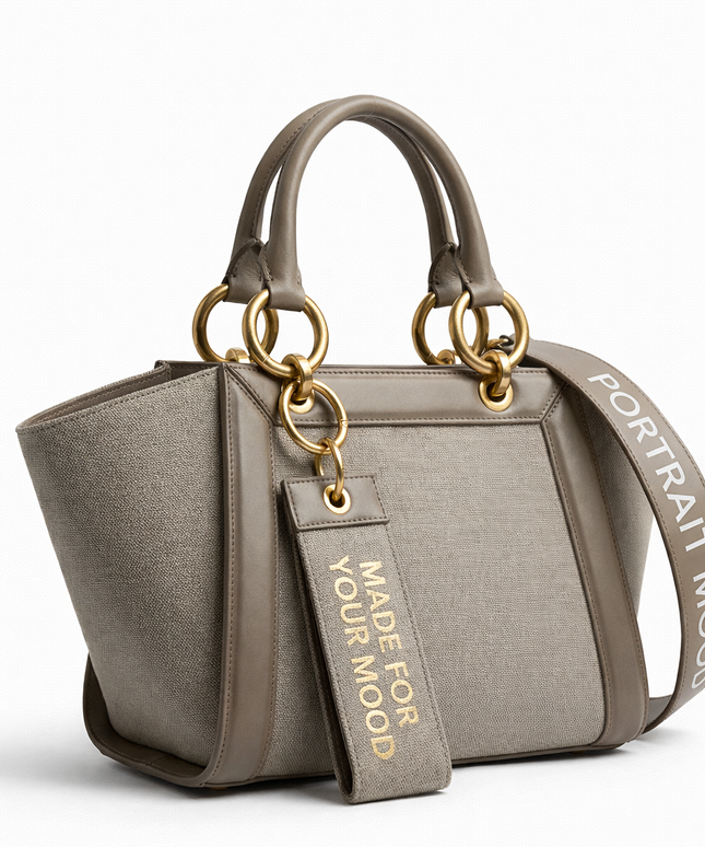 The P|M Sculpt Winged Tote - Taupe & Sand Edition