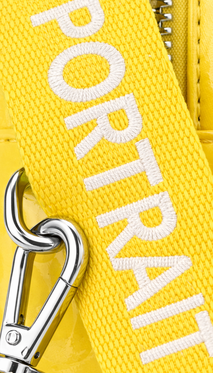 The P|M Aura Structured Camera Bag - Canary Patent Today's Mood Edition