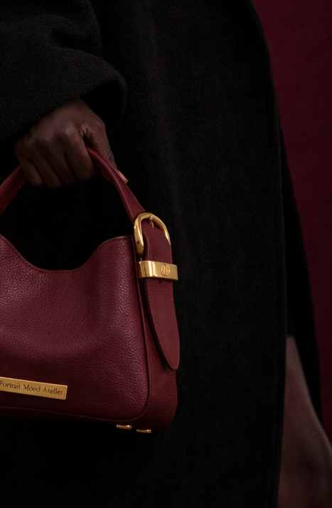 P|M Caprice Shoulder Bag — Rouge Éternel