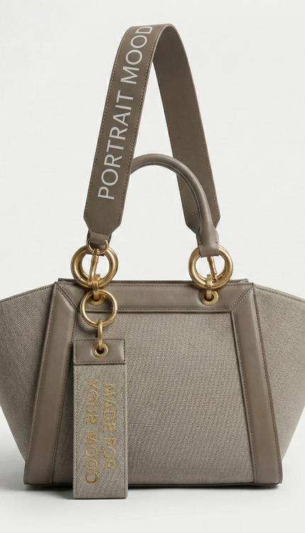 The P|M Sculpt Winged Tote - Taupe & Sand Edition