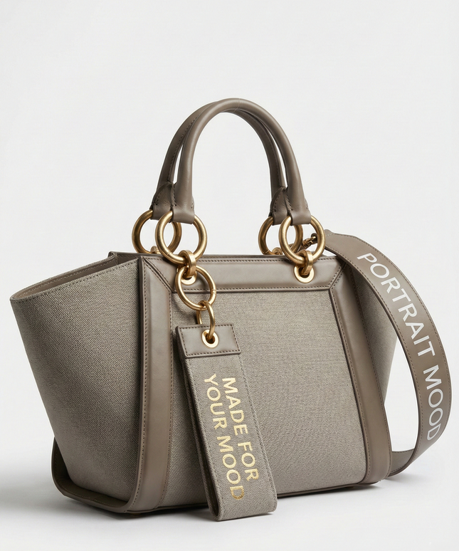 The P|M Sculpt Winged Tote - Taupe & Sand Edition