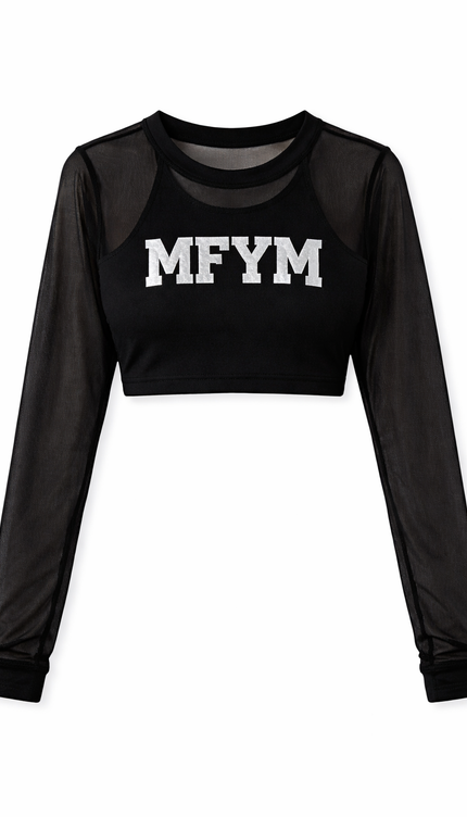 The MFYM Crystal Mesh Illusion Crop