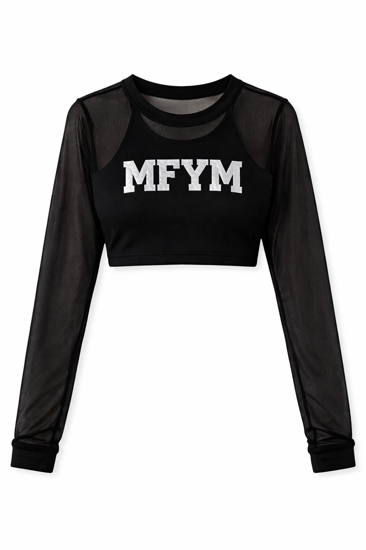 The MFYM Crystal Mesh Illusion Crop
