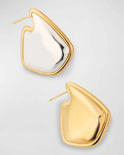 The Golden Echo Earrings – Bold Geometry, Soft Power