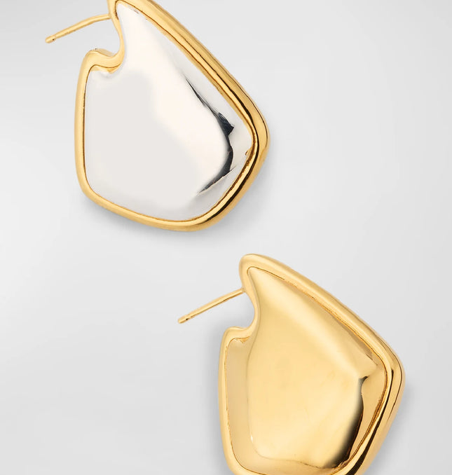 The Golden Echo Earrings – Bold Geometry, Soft Power