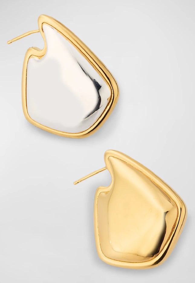 The Golden Echo Earrings – Bold Geometry, Soft Power