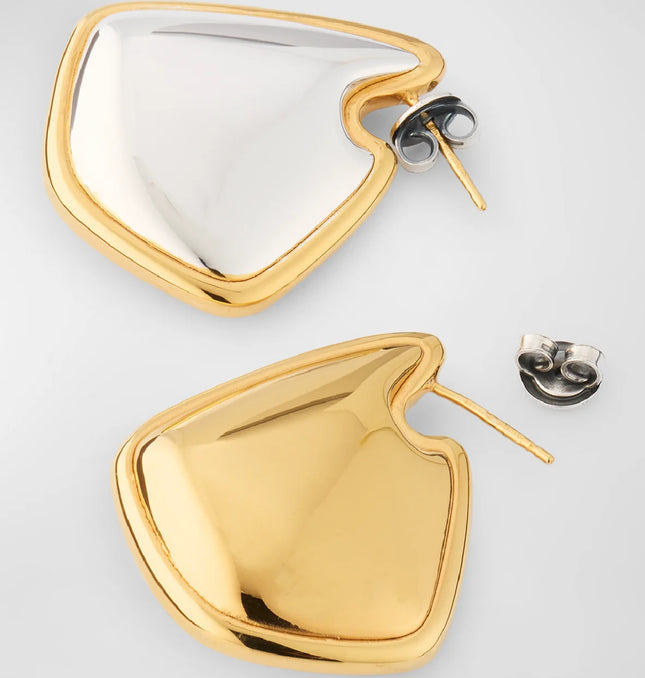 The Golden Echo Earrings – Bold Geometry, Soft Power