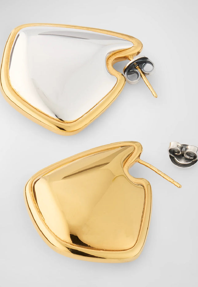The Golden Echo Earrings – Bold Geometry, Soft Power