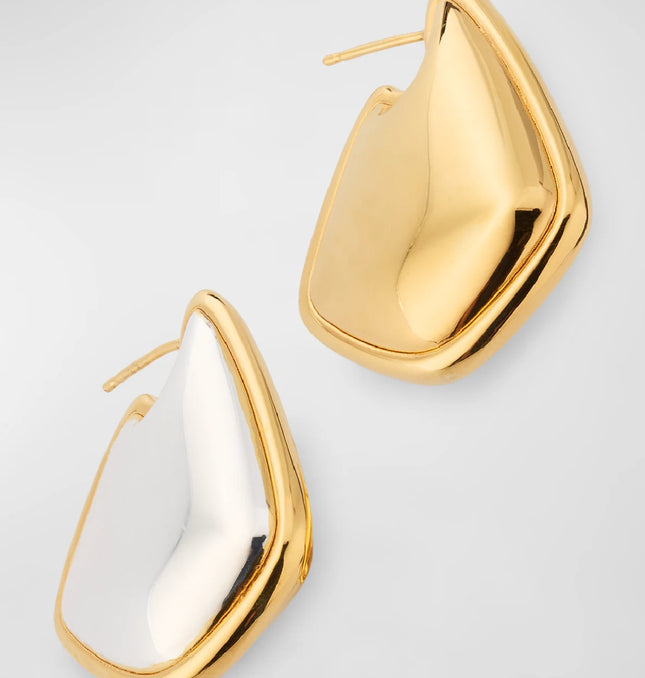 The Golden Echo Earrings – Bold Geometry, Soft Power