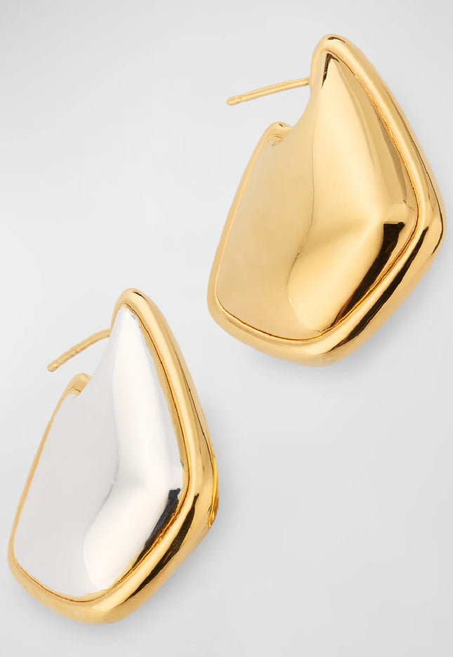 The Golden Echo Earrings – Bold Geometry, Soft Power