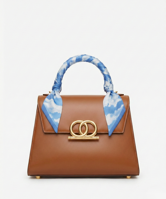 The P|M Meridian Top Handle - Cognac & Cloud Edition