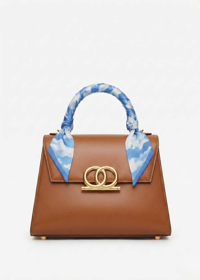 The P|M Meridian Top Handle - Cognac & Cloud Edition