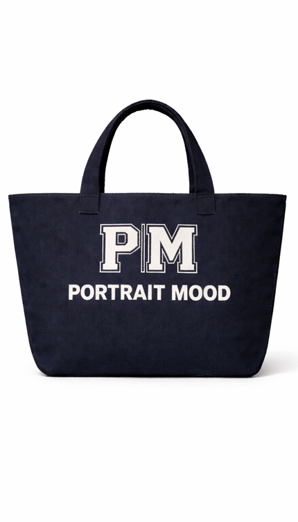 The P|M Studio Varsity Tote - Midnight Edition