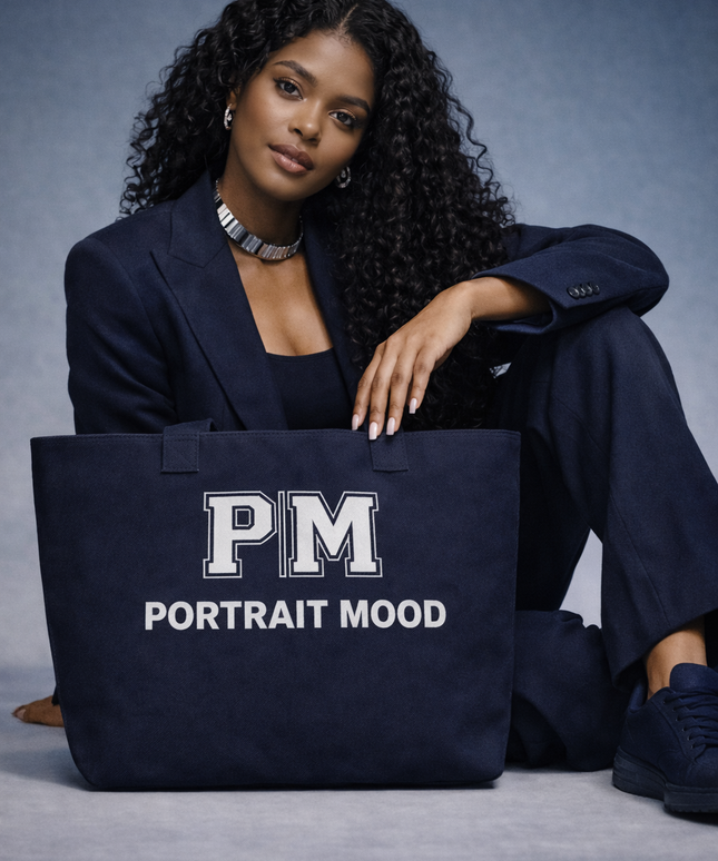 The P|M Studio Varsity Tote - Midnight Edition