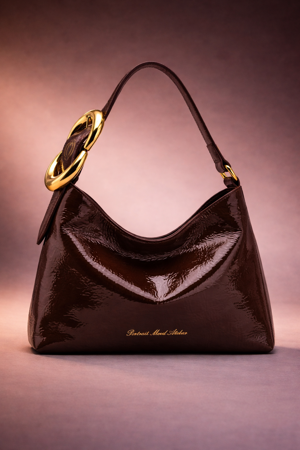 P|M Lumière Shoulder Bag — Espresso Éclat