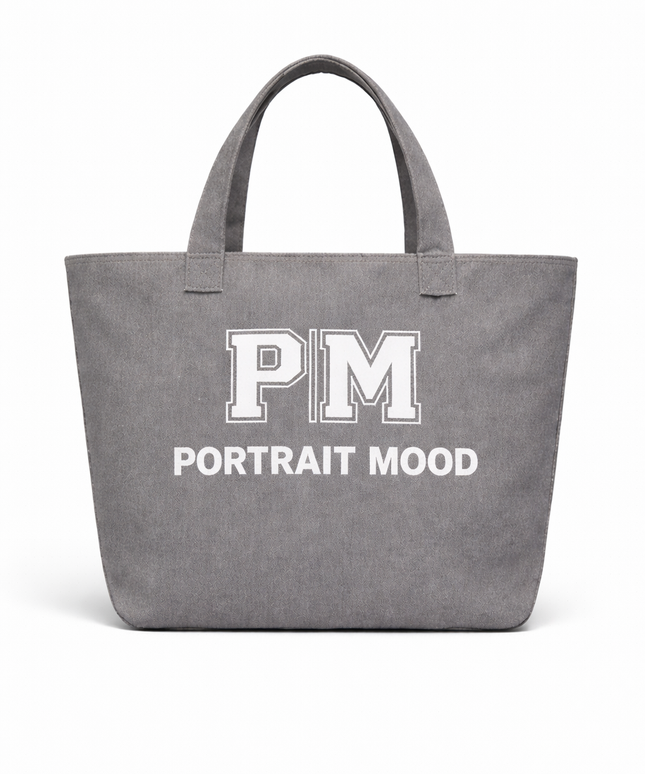 The P|M Studio Varsity Tote - Charcoal Edition