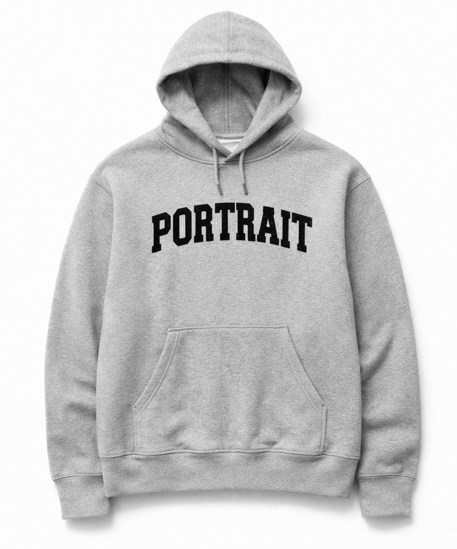 The P|M Studio Arch Logo Hoodie - Heather Grey Edition