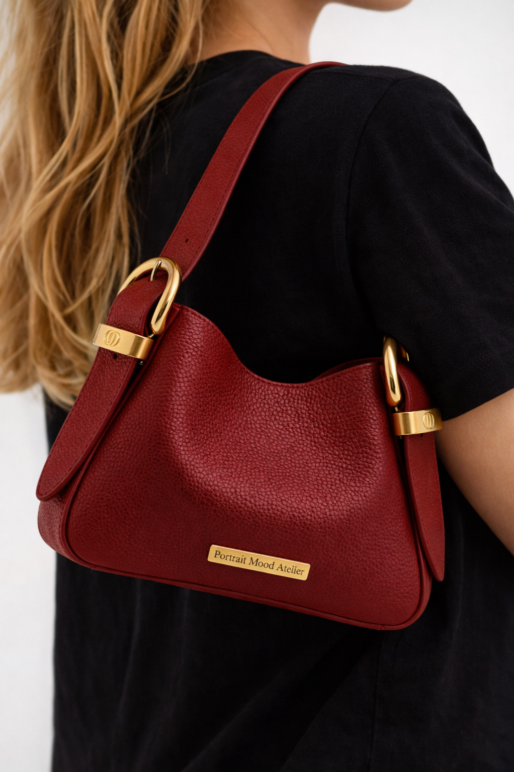 P|M Caprice Shoulder Bag — Rouge Éternel