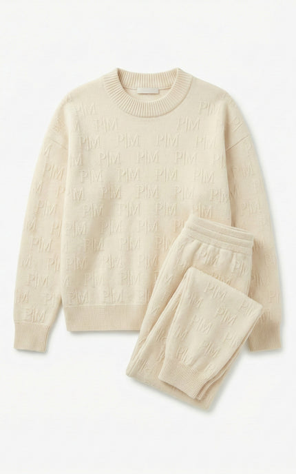 PM Monogram Knit — Beige