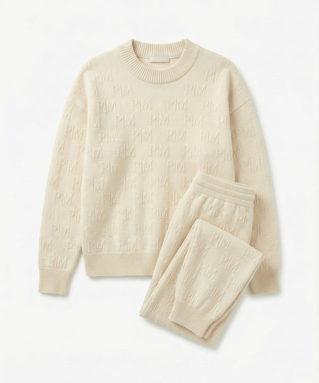 PM Monogram Knit — Beige