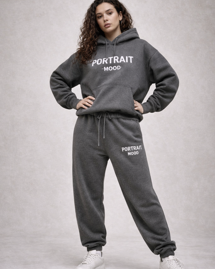 The P|M Studio Logo Jogger - Charcoal Heather Edition