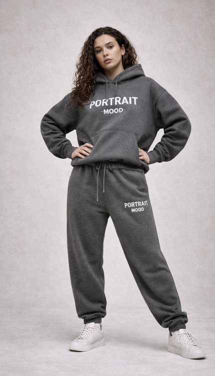 The P|M Studio Logo Jogger - Charcoal Heather Edition