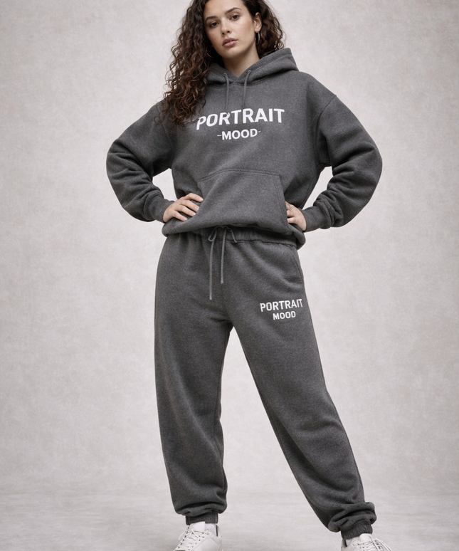 The P|M Studio Logo Jogger - Charcoal Heather Edition