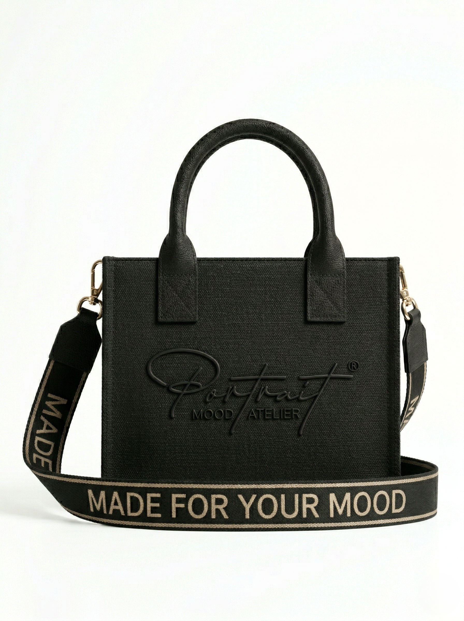 THE ÉGÉRIE No. 2 — CANVAS MINI ICON (NOIR TONAL)