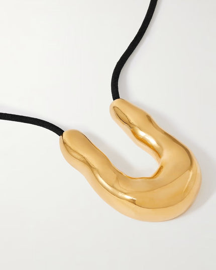 CELESTIAL EMBRACE PENDANT - NECKLACE In Solid Non-Tarnish Stainless Steel With 18K Gold-Plate