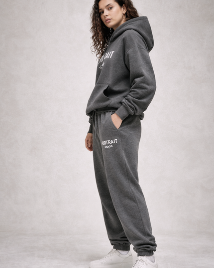 The P|M Studio Logo Jogger - Charcoal Heather Edition