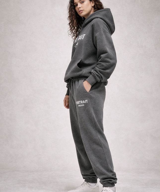 The P|M Studio Logo Jogger - Charcoal Heather Edition