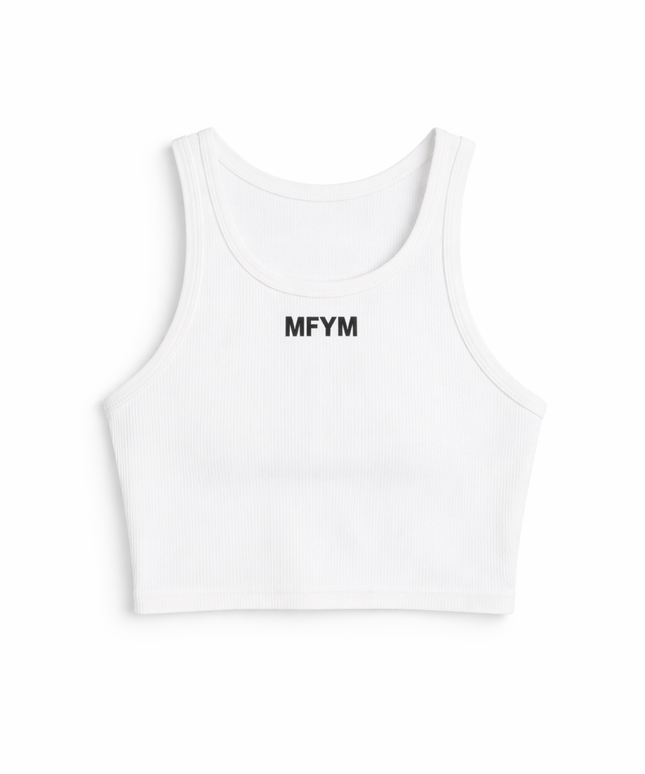 The MFYM Ribbed Identity Crop Tank