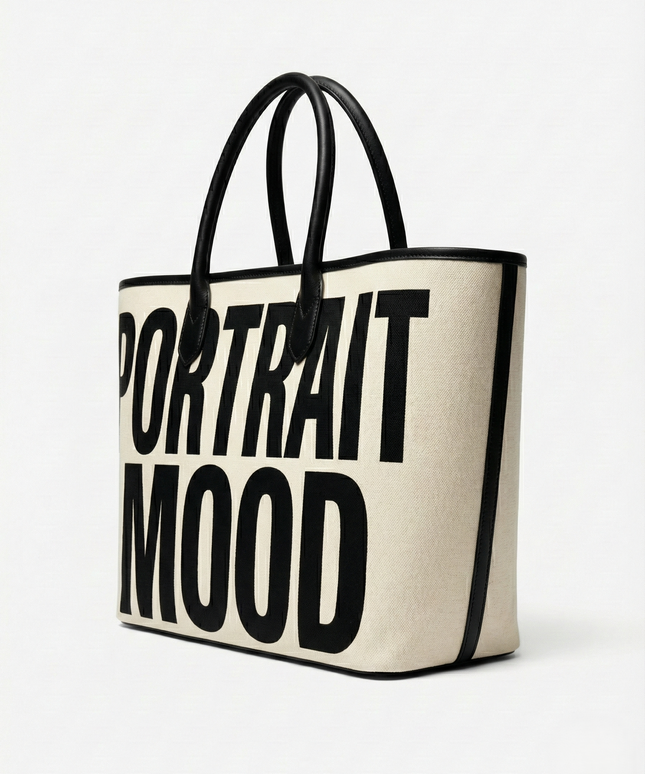 The P|M Manifesto Graphic Tote - Noir & Cream Edition